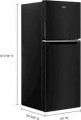 Whirlpool - 11.6 Cu. Ft. Top-Freezer Counter-Depth Refrigerator with Infinity Slide Shelf - Fingerprint Resistant Black Stainless