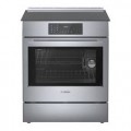 Bosch - Benchmark Series 4.6 cu. ft. Slide-In Electric Induction Range with Self-Cleaning - Stainless Steel
