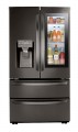 LG - 28 Cu.Ft. 4-Door French Door Smart Refrigerator with InstaView, Dual Ice with Craft Ice, and Double Freezer - Black stainless steel