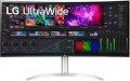LG - 40” Nano IPS LED Curved UltraWide WHUD HDR10 Monitor with Thunderbolt 4 - Silver/White