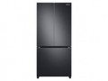 Samsung - 19.5 cu. ft. 3-Door French Door Refrigerator with Wi-Fi - Fingerprint Resistant Black Stainless Steel