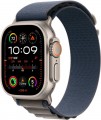 Apple Watch Ultra 2 (GPS + Cellular) 49mm Titanium Case with Blue Alpine Loop - Medium - Titanium