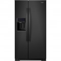 Whirlpool - 20.6 Cu. Ft. Side-by-Side Counter-Depth Refrigerator - Black